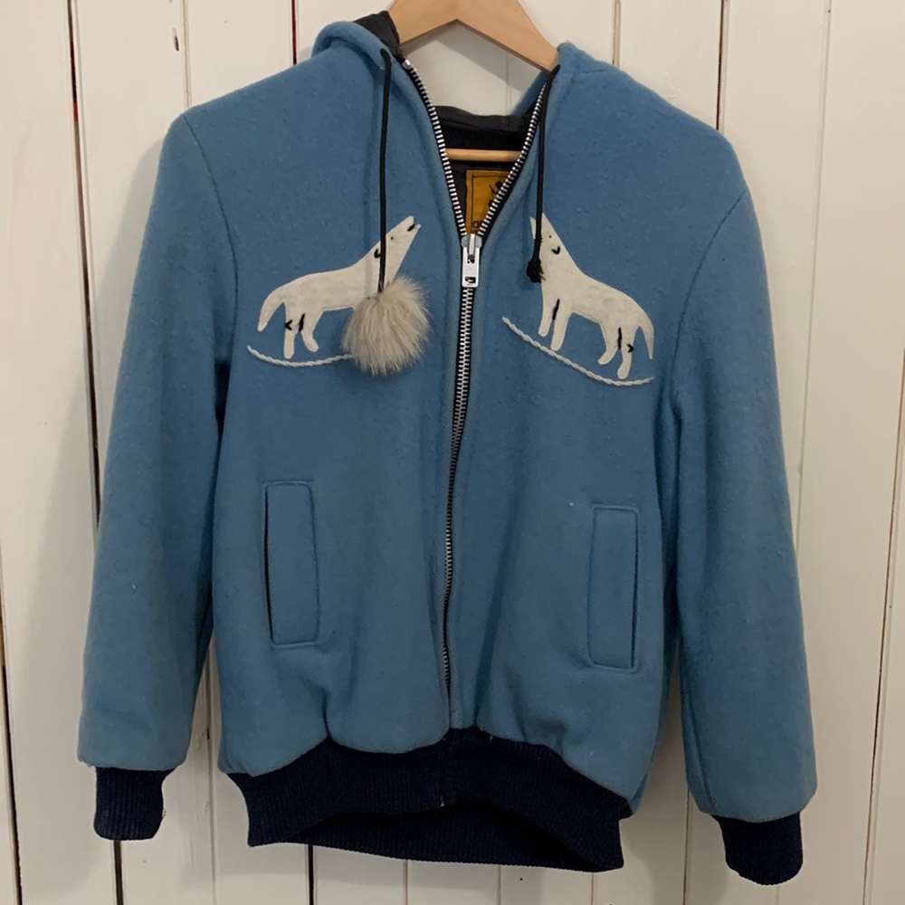 Opasquia Vintage Wool Bomber Jacket
